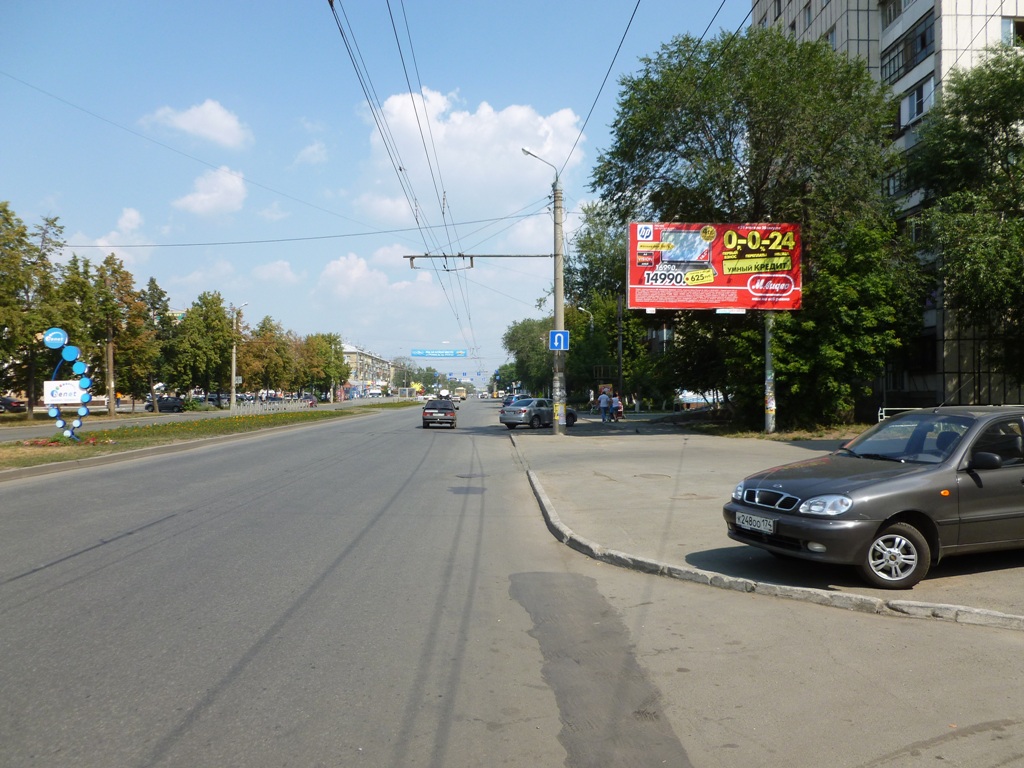 Фотография рекламного носителя, тип: Билборд 3x6, адрес: Гагарина ул., д. 33А, Челябинск, Челябинская область, Россия. Сторона А №184871