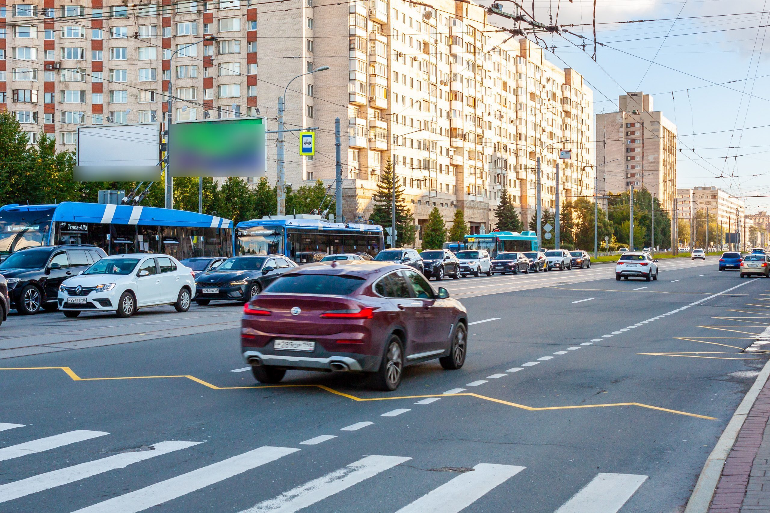 Фотография рекламного носителя, тип: Билборд 3x6, адрес: Наличная ул. Х Кораблестроителей ул., Санкт-Петербург, Россия. Сторона Б2 №449275