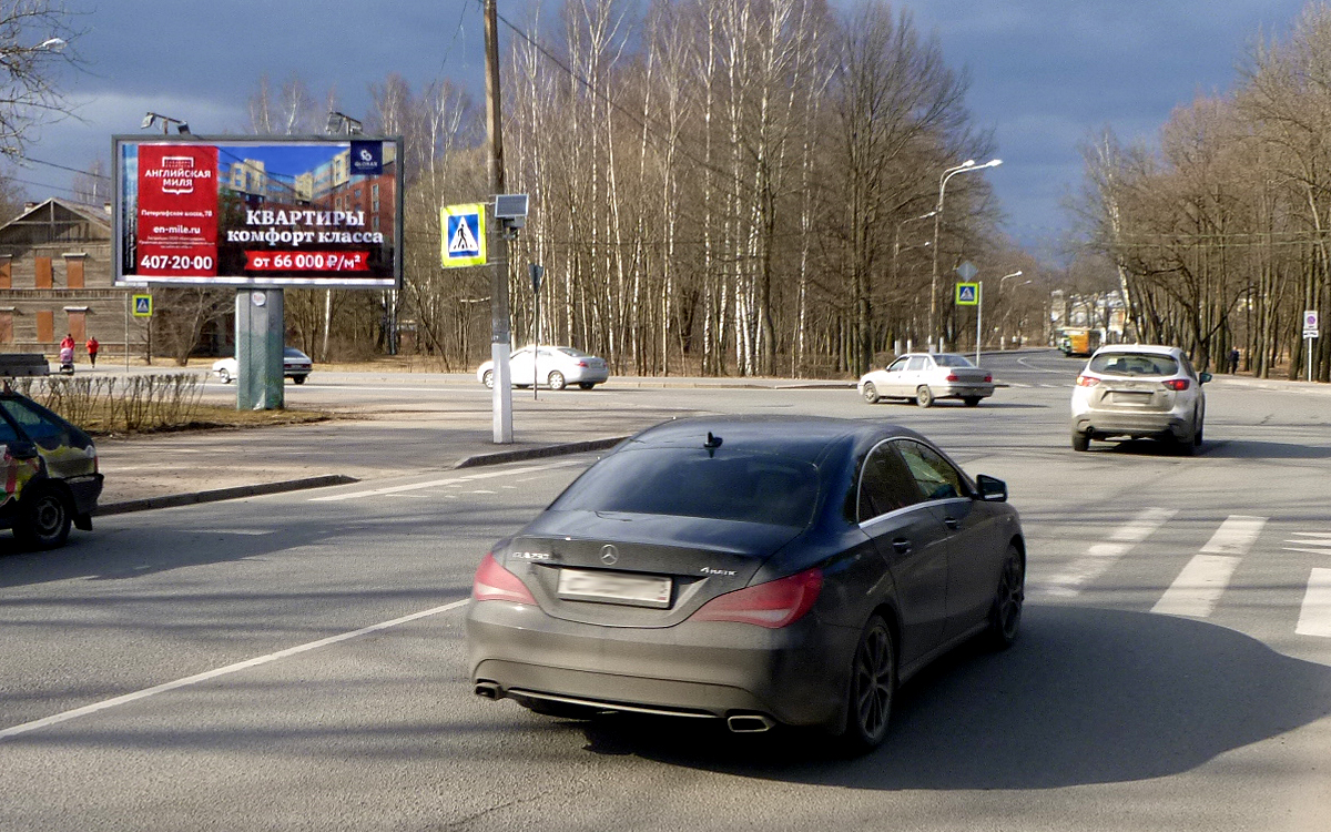 Фотография рекламного носителя, тип: Билборд 3x6, адрес: Озерковая ул. Х Привокзальная пл., Санкт-Петербург, Россия. Сторона B №170601