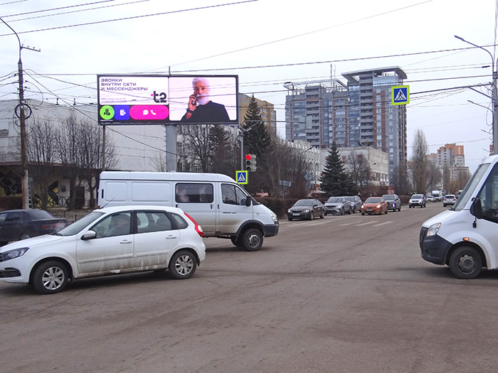 Фотография рекламного носителя, тип: Суперсайт 4x12, адрес: Лизюкова ул. Х Жукова ул., Воронеж, Воронежская область, Россия. Сторона A1-A10 №769076