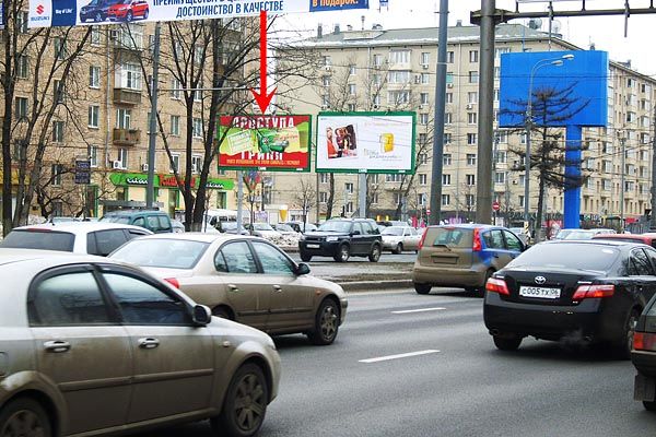 Фотография рекламного носителя, тип: Билборд 3x6, адрес: Ленинский пр-т., д.73/8, Москва, Россия. Сторона B №65265