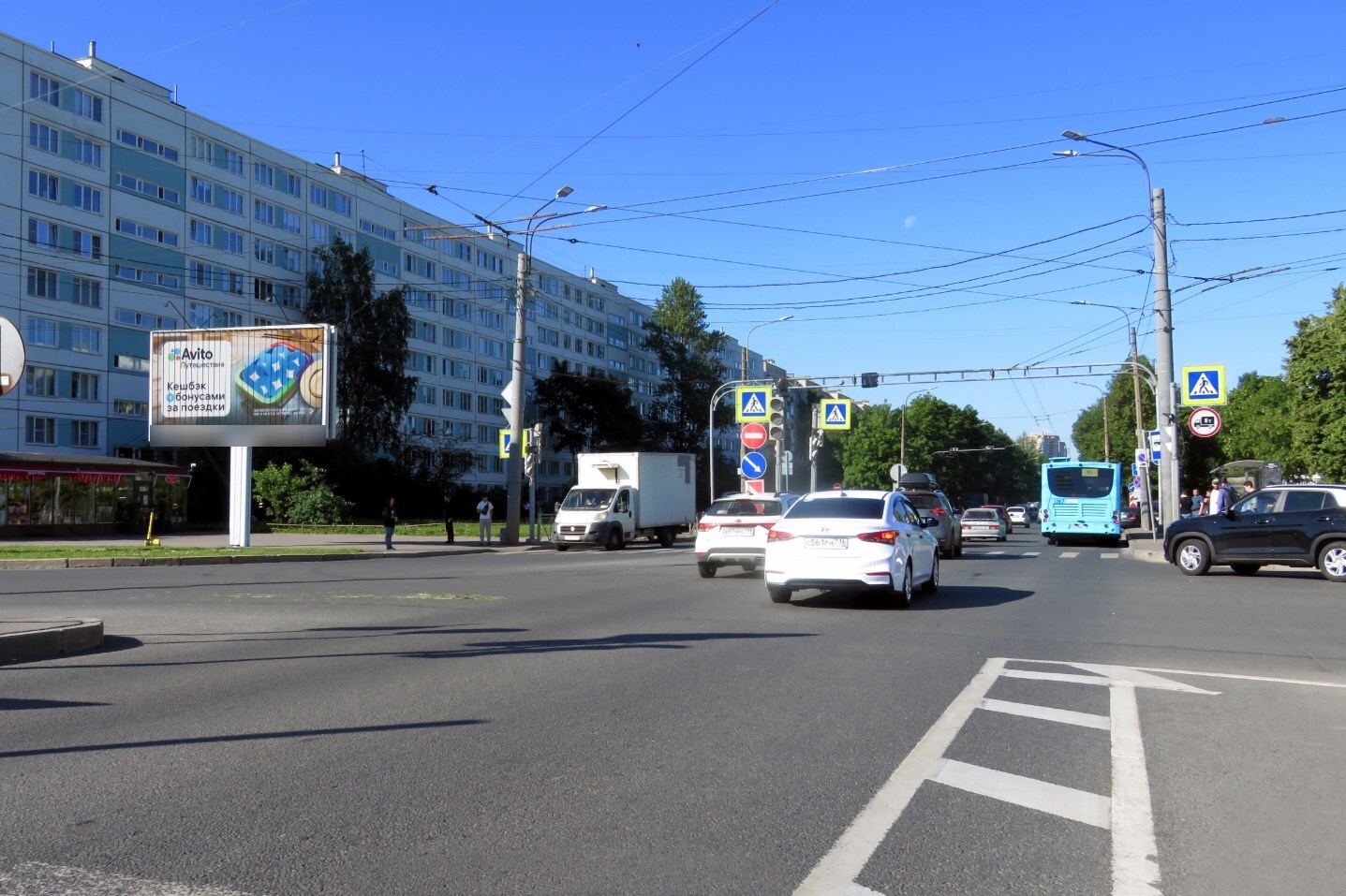 Фотография рекламного носителя, тип: Билборд 3x6, адрес: Белы Куна ул., д.23 Х Софийская ул., Санкт-Петербург, Россия. Сторона Б №118443