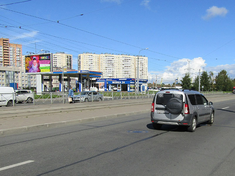Фотография рекламного носителя, тип: Билборд 3x6, адрес: Десантников ул., д.13 Х Ленинский пр-т., Санкт-Петербург, Россия. Сторона B №170138