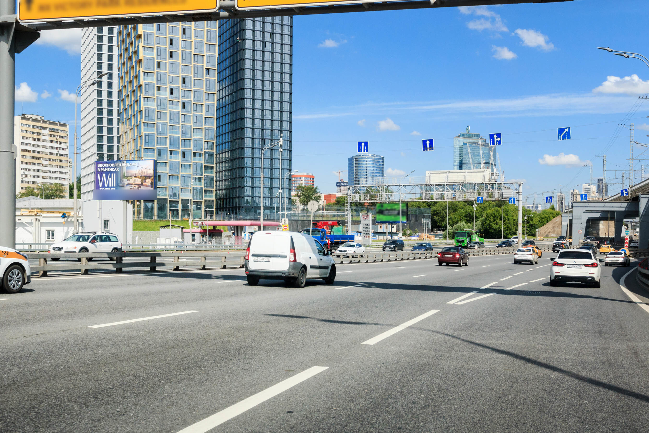 Фотография рекламного носителя, тип: Билборд 3x6, адрес: ТТК, въезд с Воробьевского ш., Москва, Россия. Сторона Б №104158