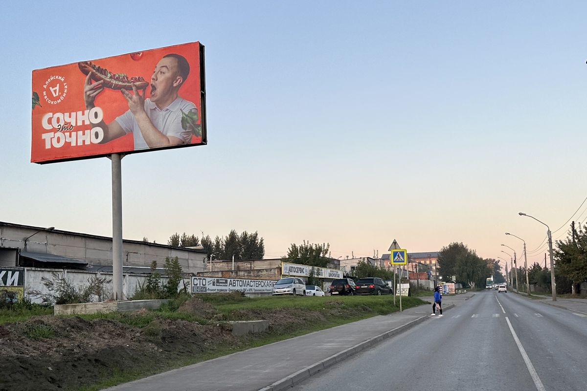 Фотография рекламного носителя, тип: Билборд 3x6, адрес: Власихинская ул., д.45, Барнаул, Алтайский край, Россия. Сторона Б №1336762