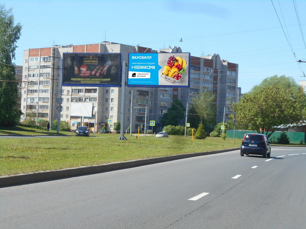 Фотография рекламного носителя, тип: Билборд 3x6, адрес: Комиссарова ул. Х Соколова–Соколенка ул., Владимир, Владимирская область, Россия. Сторона А1 №154248