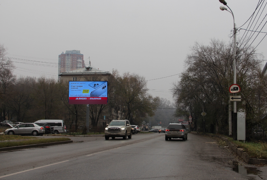 Фотография рекламного носителя, тип: Билборд 3x6, адрес: Тихоокеанская ул. X Брестская ул., Хабаровск, Хабаровский край, Россия. Сторона Б1 №481845