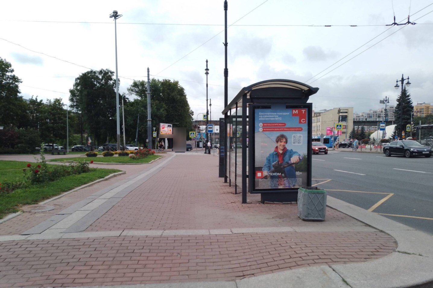 Фотография рекламного носителя, тип: Ситиформат 1.8x1.2, адрес: Московский пр-т., д.152, поз.2, Санкт-Петербург, Россия. Сторона Б №139507