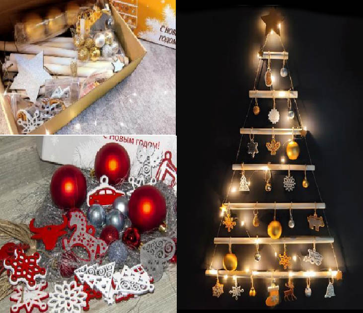 Мобильная настенная ёлка