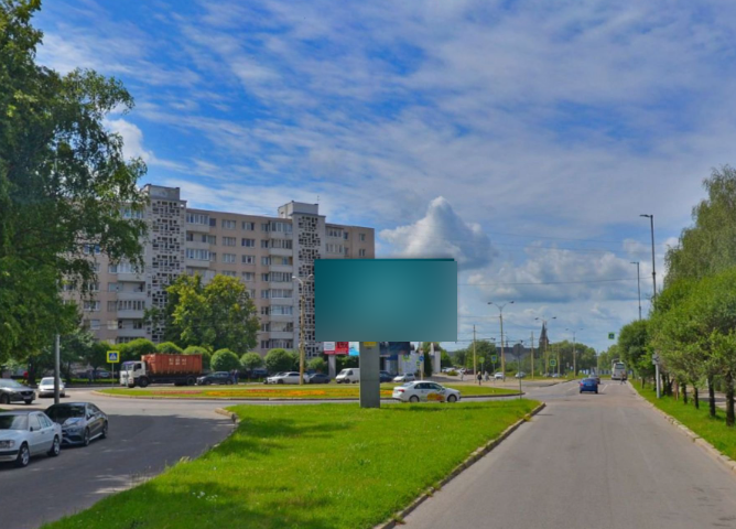 Фотография рекламного носителя, тип: Билборд 3x6, адрес: Фрунзе ул. Х Шевченко ул., поз.1, Калининград, Калининградская область, Россия. Сторона В №974030