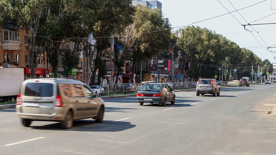 Фотография рекламного носителя, тип: Билборд 3x6, адрес: Победы ул., д.71 Х 1-ый Безымянный пер., Самара, Самарская область, Россия. Сторона B №790868