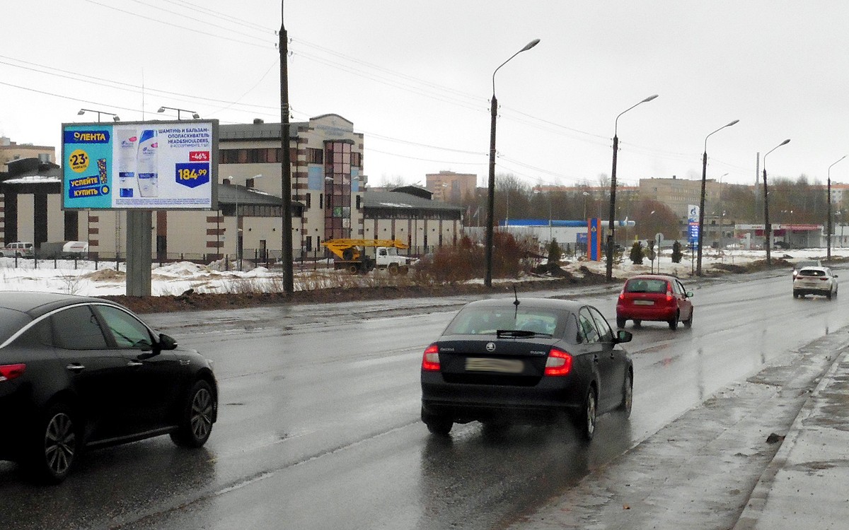Фотография рекламного носителя, тип: Билборд 3x6, адрес: Державина ул., въезд на Колмовский мост, Великий Новгород, Новгородская область, Россия. Сторона B №715064