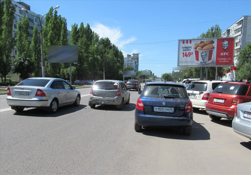 Фотография рекламного носителя, тип: Билборд 3x6, адрес: Лизюкова ул., 100м до пересечения с ул.60-й Армии, Воронеж, Воронежская область, Россия. Сторона А1-А3 №111887