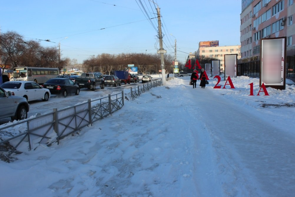 Фотография рекламного носителя, тип: Пиллар 3x1.4, адрес: Ленина пр-т., д.9, поз.2, Комсомольск-на-Амуре, Хабаровский край, Россия. Сторона 2А №1370189