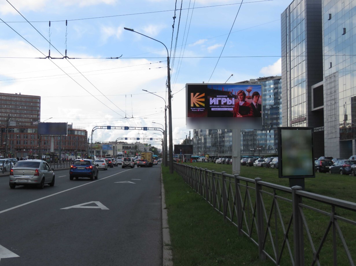 Фотография рекламного носителя, тип: Билборд 3x6, адрес: Заневский пр-т., д.71, Санкт-Петербург, Россия. Сторона А1 №767937