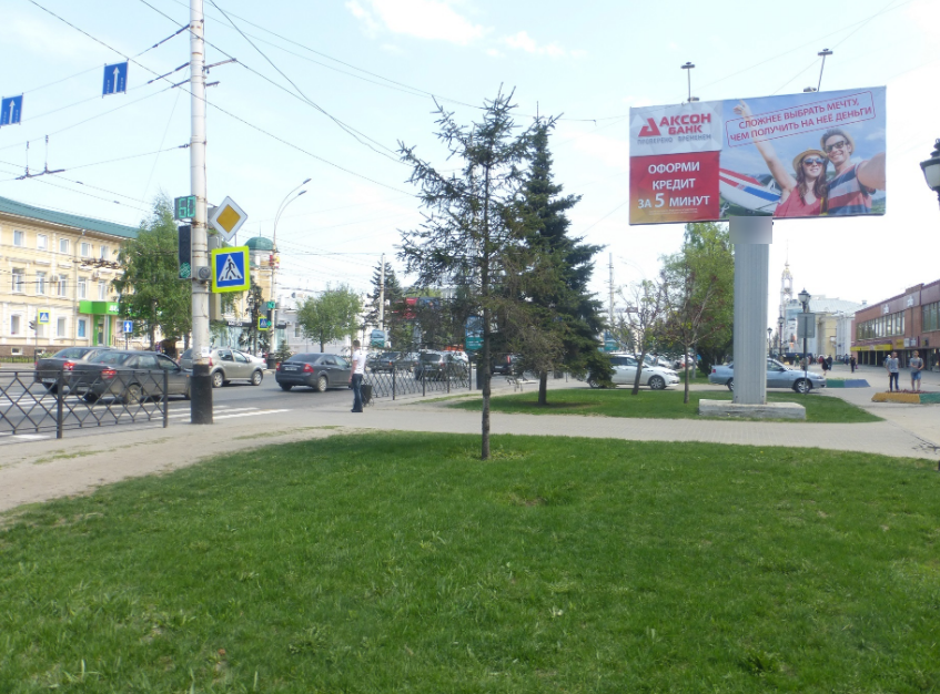 Фотография рекламного носителя, тип: Билборд 3x6, адрес: Интернациональная ул., д.36, Тамбов, Тамбовская область, Россия. Сторона А №452223