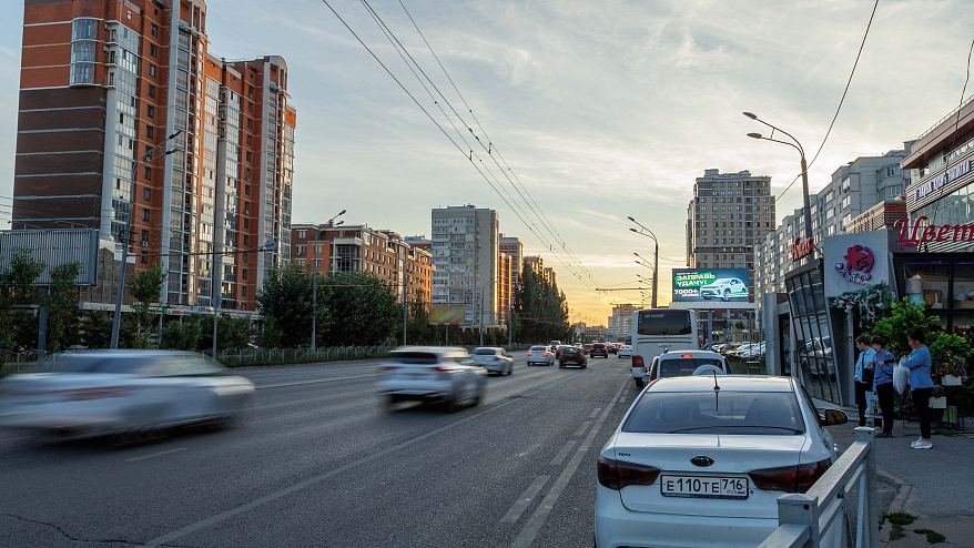 Фотография рекламного носителя, тип: Билборд 3x6, адрес: Чистопольская ул., д.19в, Казань, Республика Татарстан, Россия. Сторона A1-А10 №293078