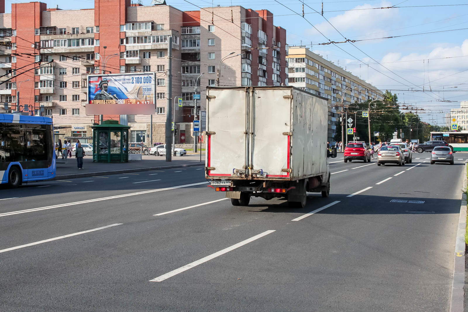 Фотография рекламного носителя, тип: Билборд 3x6, адрес: Зины Портновой ул. Х Ленинский пр-т., д.117, Санкт-Петербург, Россия. Сторона Б №767981