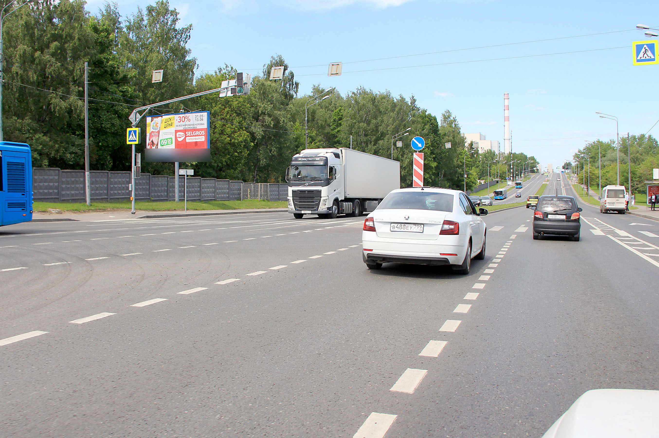 Фотография рекламного носителя, тип: Билборд 3x6, адрес: Подольских Курсантов ул., д.24-26, Москва, Россия. Сторона Б №102414