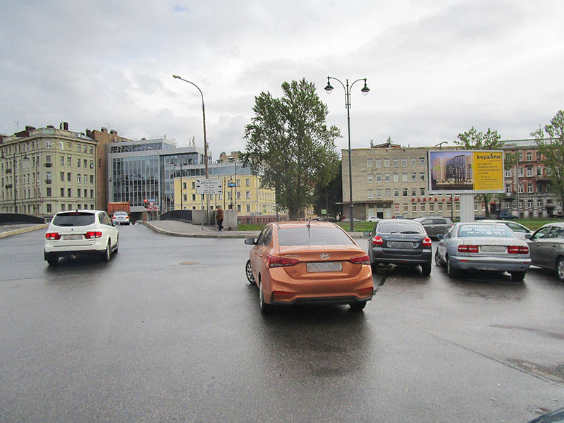 Фотография рекламного носителя, тип: Билборд 3x6, адрес: Пряжки реки наб. Х Матисов пер., поз.1, Санкт-Петербург, Россия. Сторона B №175697