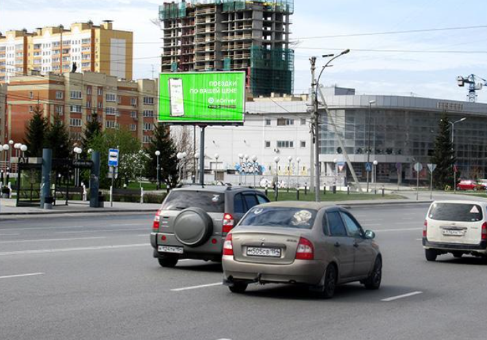 Фотография рекламного носителя, тип: Билборд 3x6, адрес: Фрунзе ул., д.238, Новосибирск, Новосибирская область, Россия. Сторона Б1-Б3 №770588