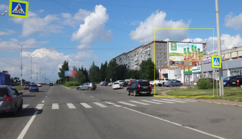 Фотография рекламного носителя, тип: Билборд 3x6, адрес: 40 лет Победы ул., д.110, Ижевск, Республика Удмуртия, Россия. Сторона А №658629