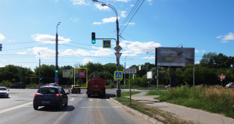 Фотография рекламного носителя, тип: Билборд 3x6, адрес: Карла Маркса ул. Х В.Чугуеского ул., Ижевск, Республика Удмуртия, Россия. Сторона A2 №670260