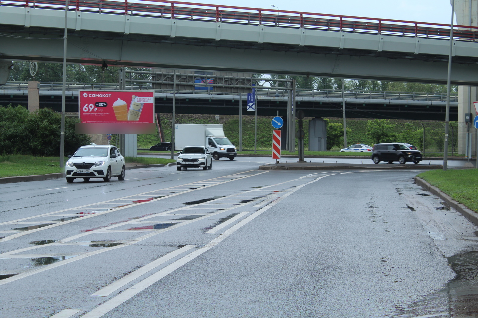 Фотография рекламного носителя, тип: Билборд 3x6, адрес: Пулковское ш. Х Стартовая ул., Санкт-Петербург, Россия. Сторона Б №604577