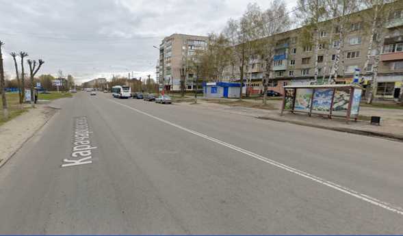 Фотография рекламного носителя, тип: Остановка 1.8x1.2, адрес: Карачаровское ш., в р-не м-на "Макаровский", Муром, Владимирская область, Россия. Сторона А №1335581