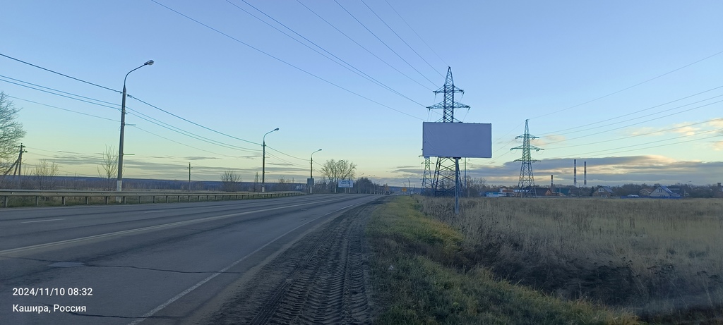 Фотография рекламного носителя, тип: Билборд 3x6, адрес: Кашира-Ненашево а/д., 110 300м, Кашира, Московская область, Россия. Сторона A №1330032
