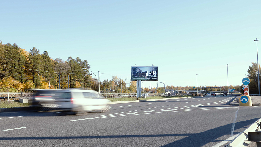 Фотография рекламного носителя, тип: Билборд 3x6, адрес: Приморское ш., д.148 Х Горская ул., Санкт-Петербург, Россия. Сторона A1 №172274