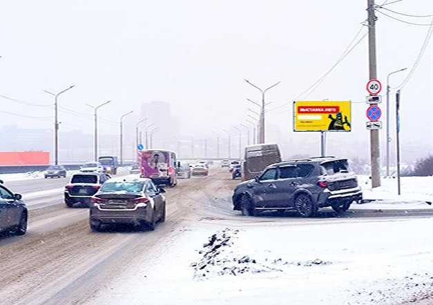 Фотография рекламного носителя, тип: Билборд 3x6, адрес: Маршала Жукова ул. Х Подгорная ул., поз.1, Омск, Омская область, Россия. Сторона А1 №604435