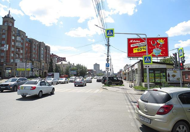Фотография рекламного носителя, тип: Билборд 3x6, адрес: Маршала Жукова ул. Х Красных зорь ул., поз.1, Омск, Омская область, Россия. Сторона A1-A3 №616867