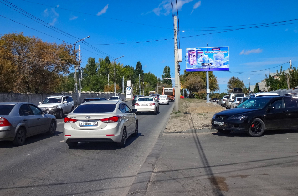 Фотография рекламного носителя, тип: Билборд 3x6, адрес: Политехническая ул., д.2, Саратов, Саратовская область, Россия. Сторона А1-А10 №90798