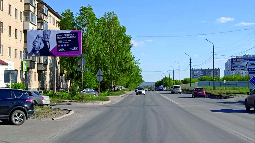 Фотография рекламного носителя, тип: Билборд 3x6, адрес: 8 Июля ул. Х Мира бул., Миасс, Челябинская область, Россия. Сторона B №200776