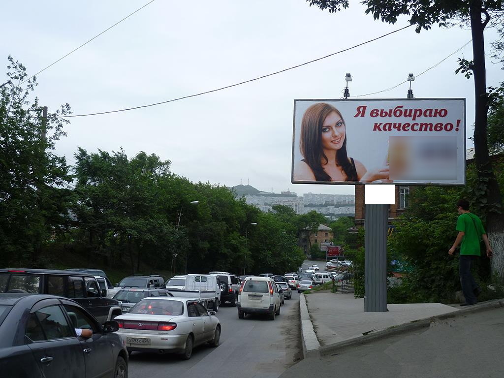 Фотография рекламного носителя, тип: Билборд 3x6, адрес: Борисенко ул., д.2, Владивосток, Приморский край, Россия. Сторона A №88762