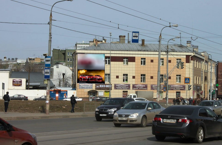 Фотография рекламного носителя, тип: Брандмауэр, адрес: Крупская ул. X Белинского ул., поз.1, Нижний Новгород, Нижегородская область, Россия. Сторона A2 №1021386