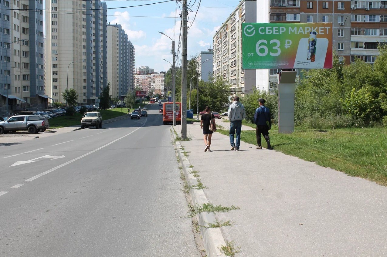 Фотография рекламного носителя, тип: Билборд 3x6, адрес: Казанское ш., д.23 X Богдановича ул., Нижний Новгород, Нижегородская область, Россия. Сторона A №1013245