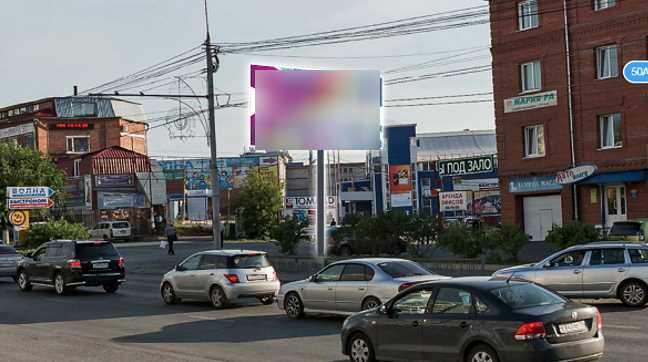 Фотография рекламного носителя, тип: Билборд 3x6, адрес: Мира ул., д.52, Томск, Томская область, Россия. Сторона A №1338230