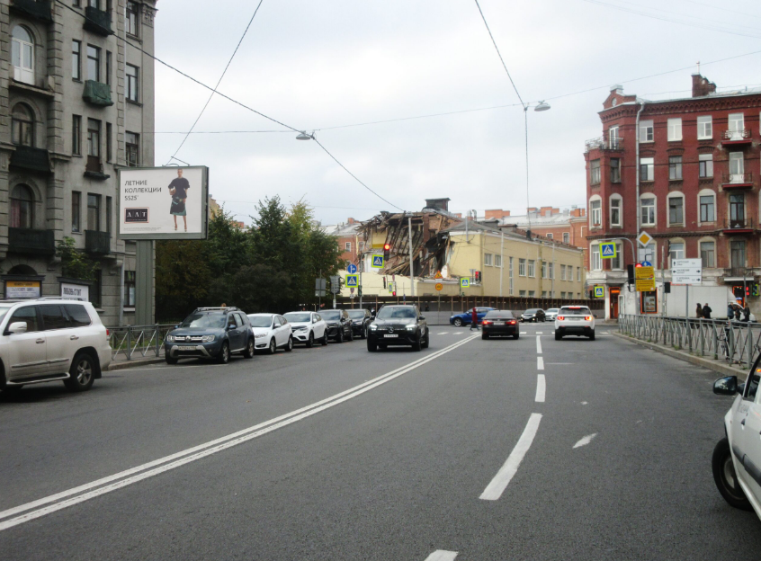 Фотография рекламного носителя, тип: Ситиборд 2.7x3.7, адрес: Пионерская ул., д.22 Х Чкаловский пр-т., Санкт-Петербург, Россия. Сторона B №165553