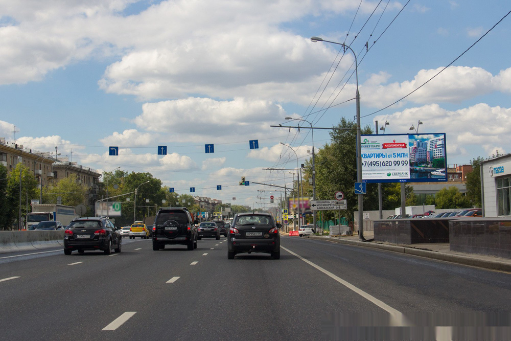 Фотография рекламного носителя, тип: Билборд 3x6, адрес: Каширское ш., д.45-47, Москва, Россия. Сторона А1 №104249