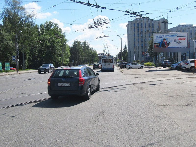 Фотография рекламного носителя, тип: Билборд 3x6, адрес: Тихорецкий пр-т., д.8 Х Яшумов пер., Санкт-Петербург, Россия. Сторона А №164425