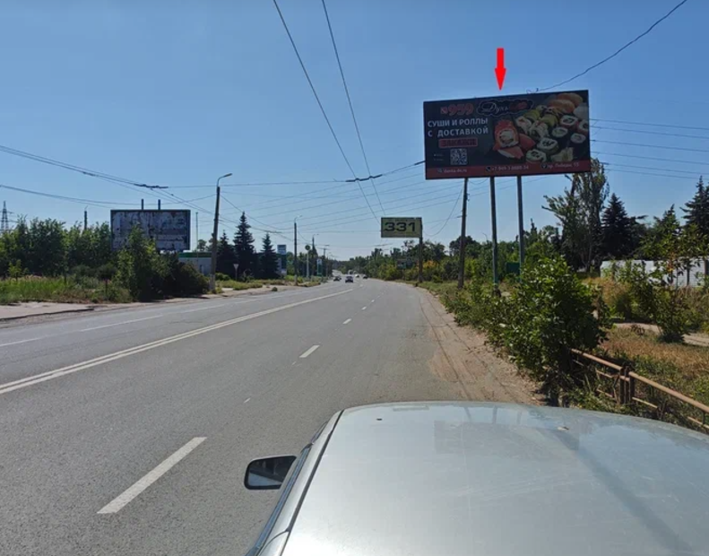 Фотография рекламного носителя, тип: Билборд 3x6, адрес: Маршала Пересыпкина ул., д.10, Горловка, Донецкая область, Россия. Сторона А №1326792