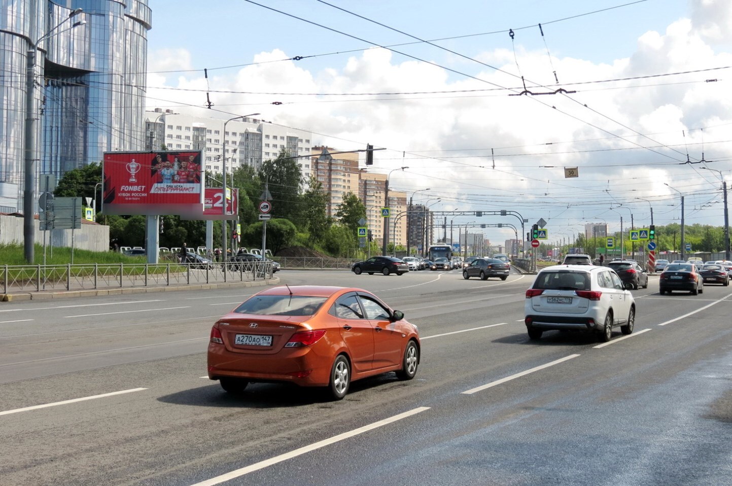 Фотография рекламного носителя, тип: Билборд 3x6, адрес: Дальневосточный пр-т., д.1 Х Зольная ул., Санкт-Петербург, Россия. Сторона Б №118902