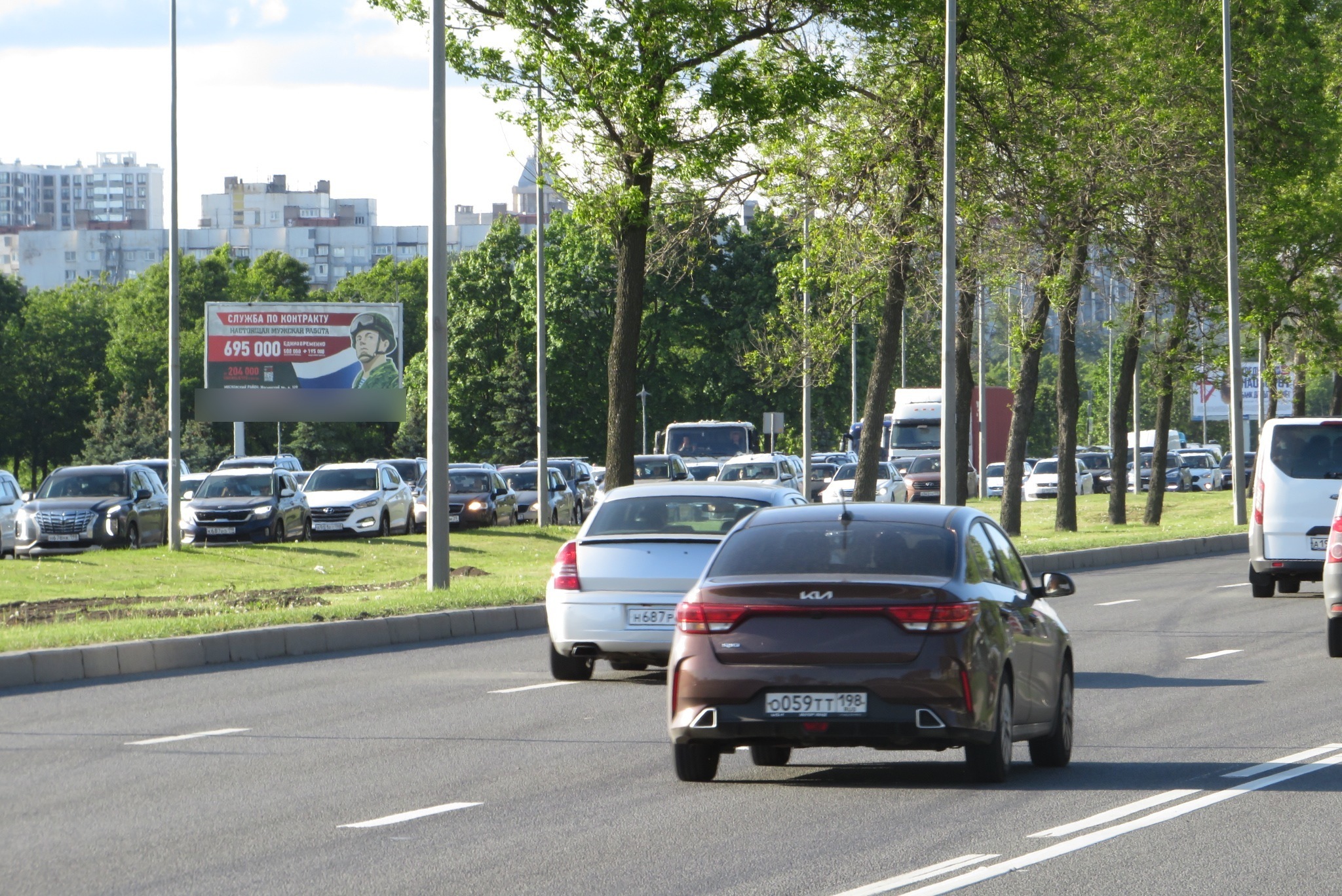 Фотография рекламного носителя, тип: Билборд 3x6, адрес: Пулковское ш., д.36, корп.3, Санкт-Петербург, Россия. Сторона Б №120619