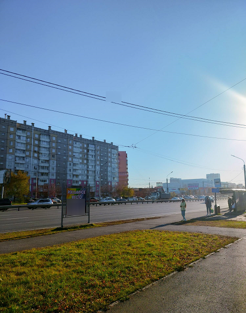 Фотография рекламного носителя, тип: Афиша 1.75x1.8, адрес: 9 мая ул., д.58, Красноярск, Красноярский край, Россия. Сторона B №1365710