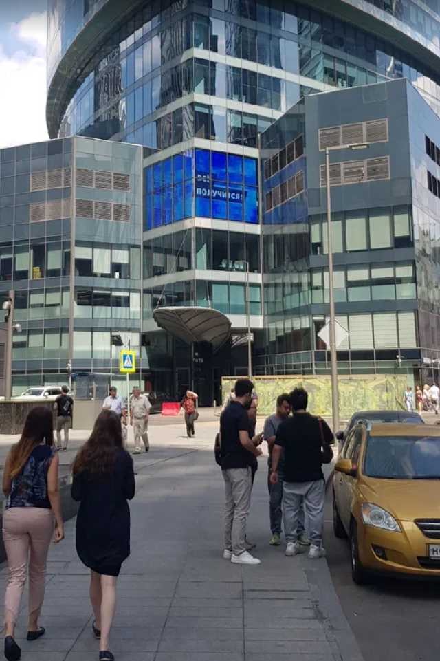 Фотография рекламного носителя, тип: Медиафасад, адрес: Башня Федерация, Запад, наружный экран, Москва, Россия. Сторона A1-А10 №809481