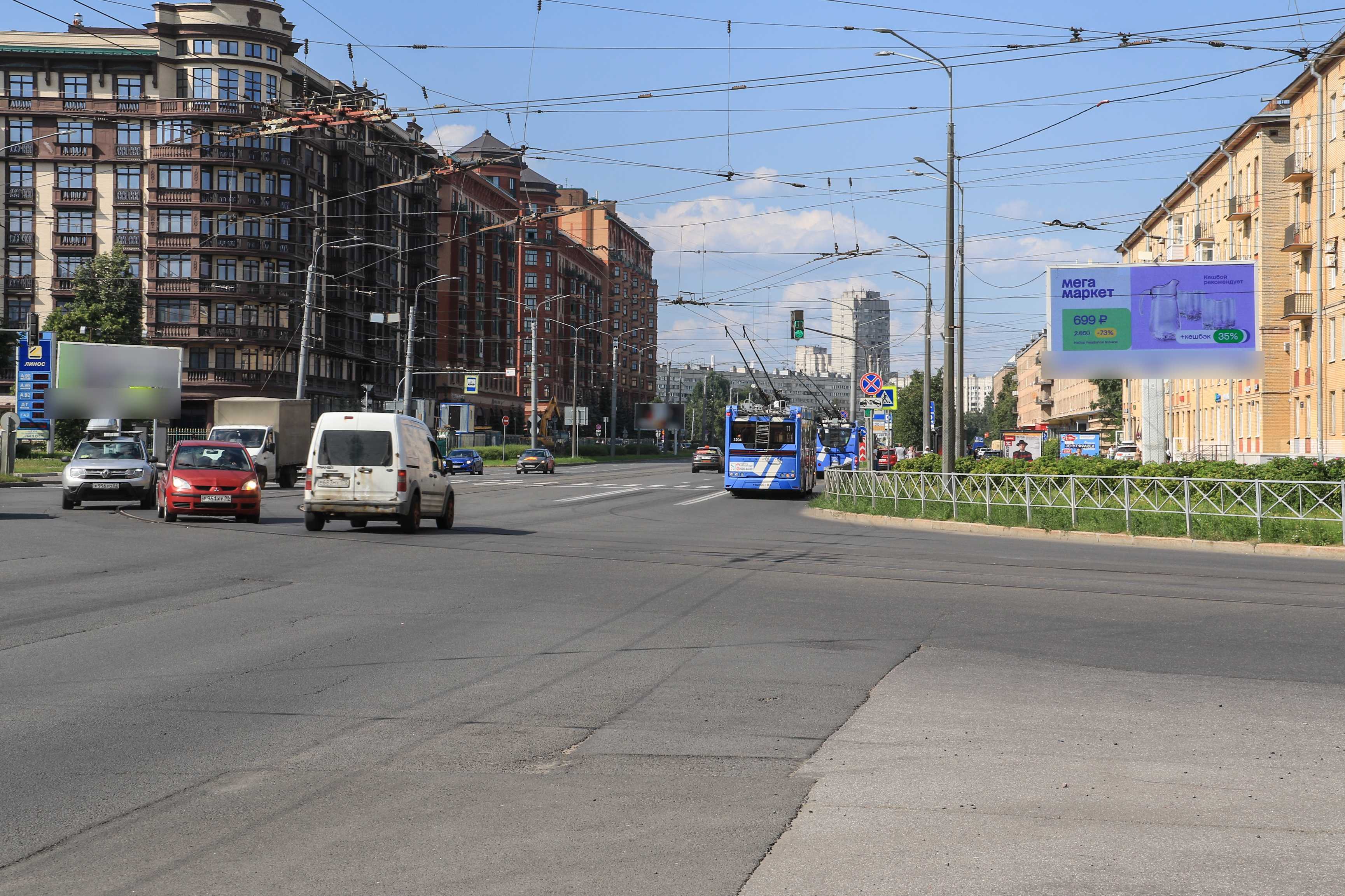Фотография рекламного носителя, тип: Билборд 3x6, адрес: Наличная ул., д.27 Х Малый В.О. пр-т., Санкт-Петербург, Россия. Сторона А1 №105828