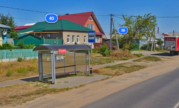 Фотография рекламного носителя, тип: Остановка 1.8x1.2, адрес: Комсомольская ул. «Типография» ост., Рассказово, Тамбовская область, Россия. Сторона Б №1377362