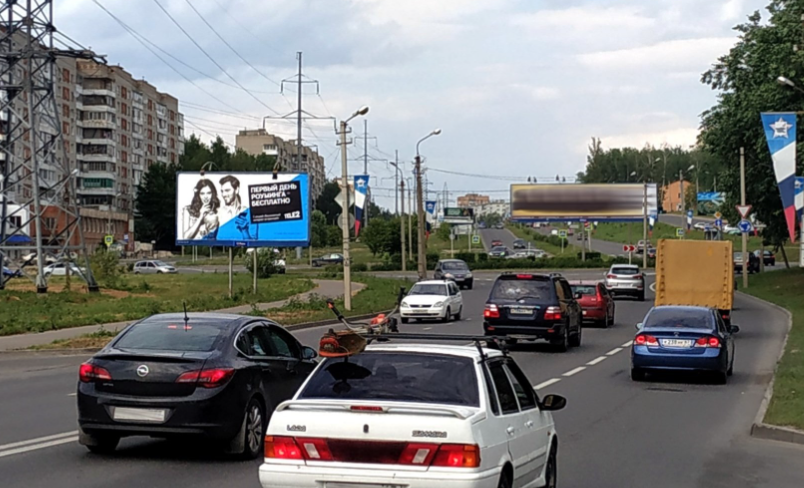 Фотография рекламного носителя, тип: Билборд 3x6, адрес: Строителей пр-т 26 поз. 5 (кольцо), Смоленск, Смоленская область, Россия. Сторона Б №1327939